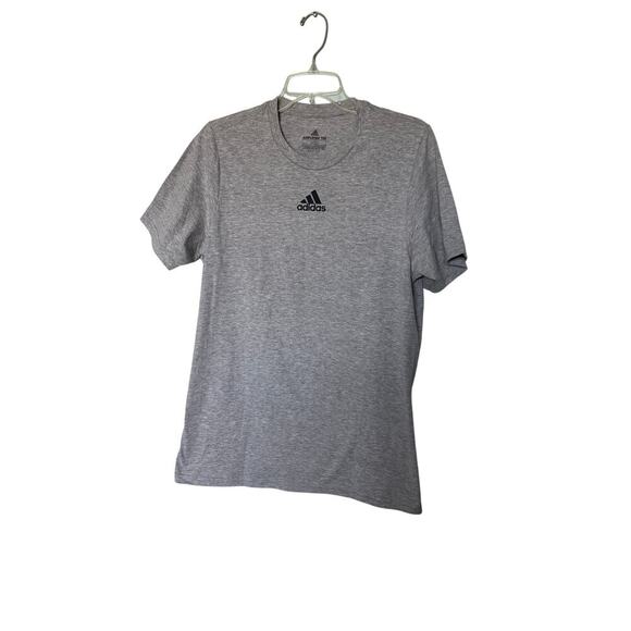 Adidas Men’s Gray with Black Logo Tshirt size M - Picture 1 of 5